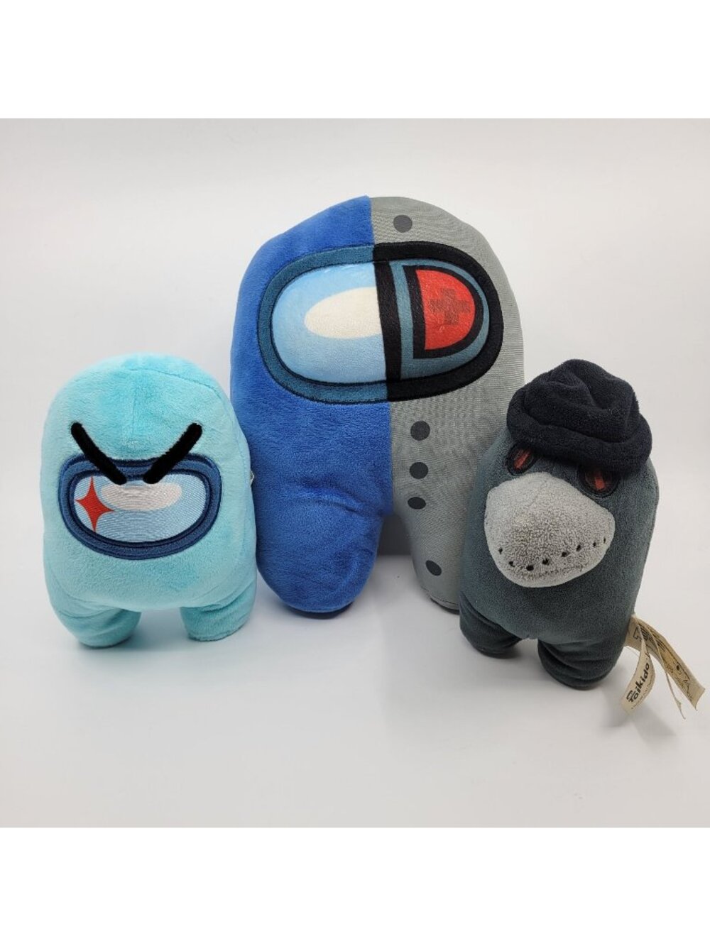 Toikido Among Us Crewmate Plush Lot - Plague & Cyan Blue Egg